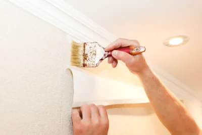 Pose de papier peint à Dommiers — revêtements muraux et toiles de verre
